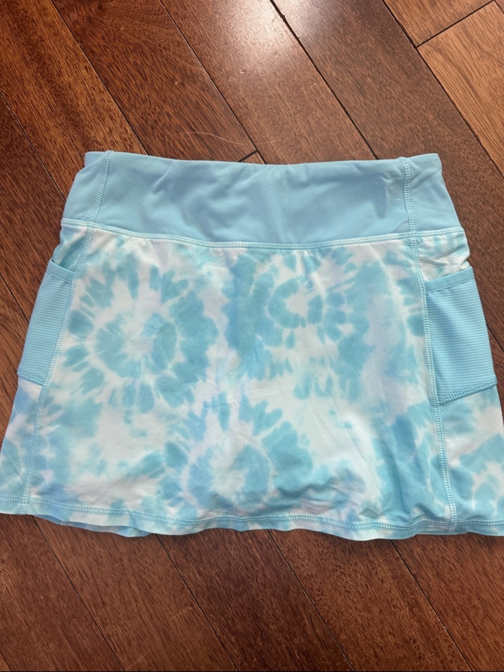 Athleta Girl Light Blue Tie-Dye Athletic Skort Size XL ( 14)